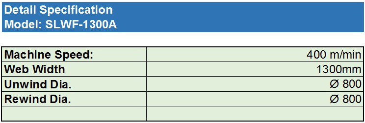 SLWF-1300A (Solventless)